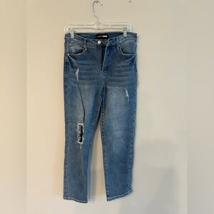 Fashion Nova Ripped Blue Jeans
